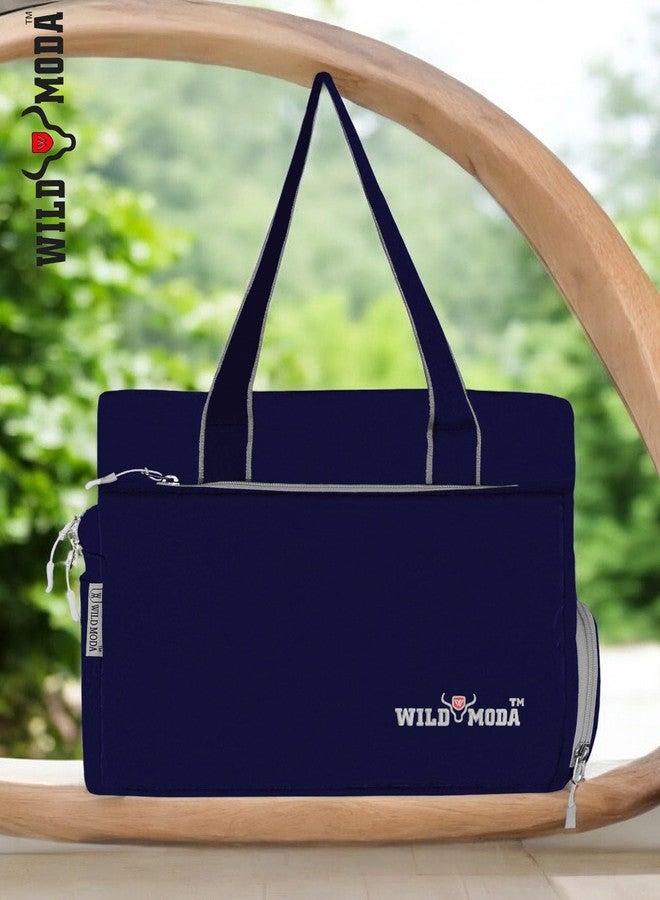 WILD MODA Women Womania Shoulder & Tote Bag For Ladies (Navy Blue) - Image 3